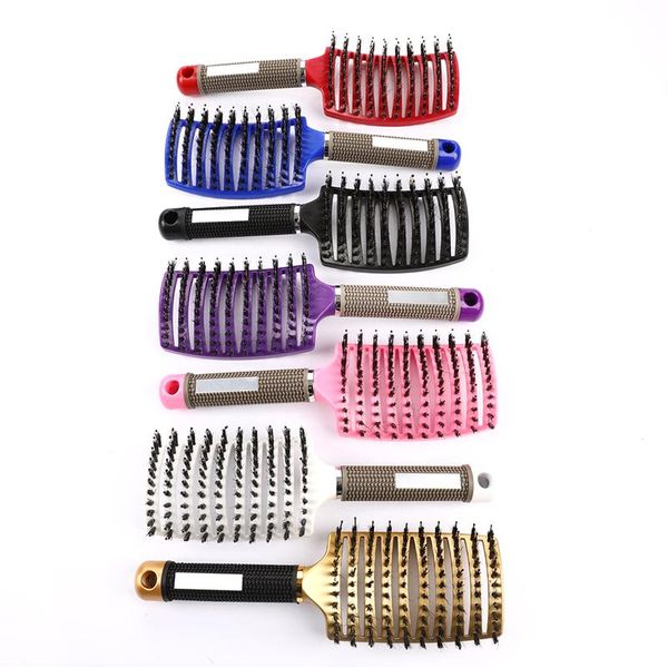 1pc hair scalp massage comb hairbrush bristle nylon women wet curly detangle brush brushes, Silver
1pc hair scalp massage comb hairbrush bristle nylon women wet curly detangle brush brushes, Silver