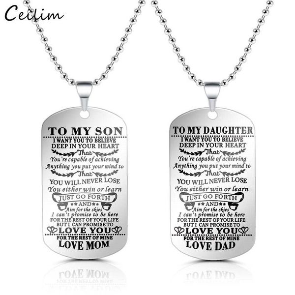 pendant necklaces stainless steel inspirational letter necklace silver color tag to my son daughter jewelry gifts
pendant necklaces stainless steel inspirational letter necklace silver color tag to my son daughter jewelry gifts