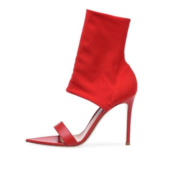 boots pointed toe women's red black elastic sock shoes woman heels one front strappy cuts out female sandals size 35-43
boots pointed toe women's red black elastic sock shoes woman heels one front strappy cuts out female sandals size 35-43