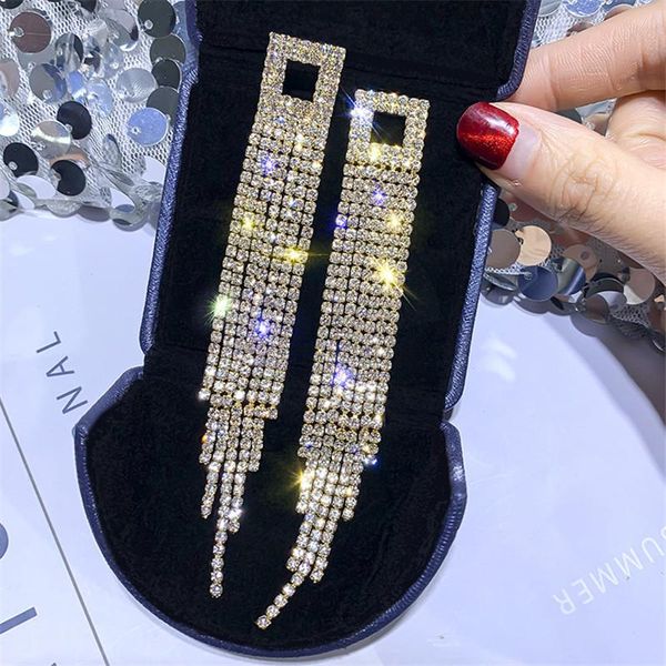 dangle & chandelier korean shiny full rhinestone drop earrings for women square long tassel crystal earring weddings fashion jewelry gifts, Silver
dangle & chandelier korean shiny full rhinestone drop earrings for women square long tassel crystal earring weddings fashion jewelry gifts, Silver