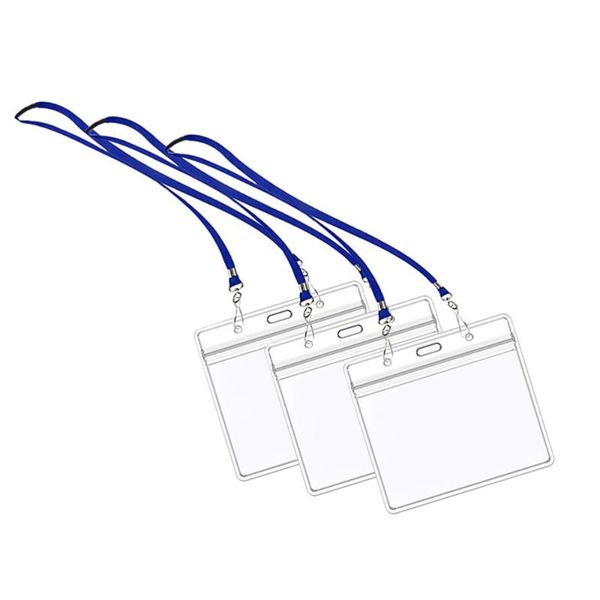 card holders 3pcs transparent cards protective covers with hanging lanyard, Brown;gray
card holders 3pcs transparent cards protective covers with hanging lanyard, Brown;gray