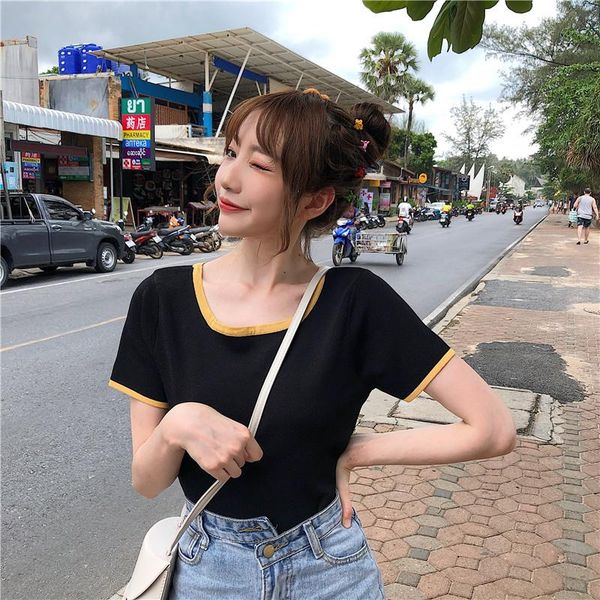 women's t-shirt 2021 summer knitted basic casual women skin-friendly comfort breathable fashionable female elegant short sleeve top, White
women's t-shirt 2021 summer knitted basic casual women skin-friendly comfort breathable fashionable female elegant short sleeve top, White