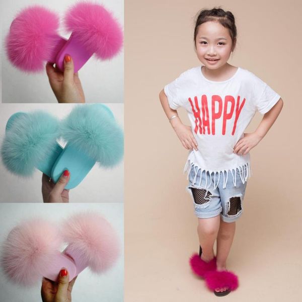 slippers fur kids colorful baby slides girls sliders fluffy beach summer, Black 
slippers fur kids colorful baby slides girls sliders fluffy beach summer, Black