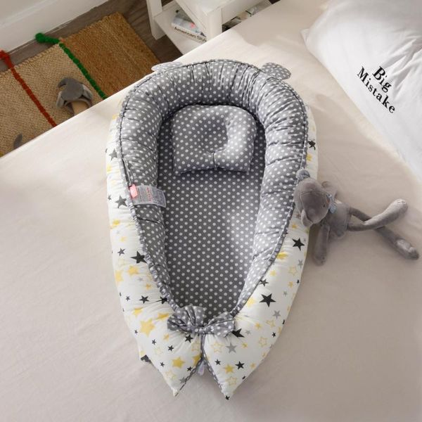 baby nest bed with pillow 85*50cm portable crib travel infant toddler cotton cradle for born bassinet bumper cribs
baby nest bed with pillow 85*50cm portable crib travel infant toddler cotton cradle for born bassinet bumper cribs