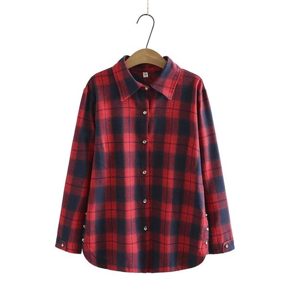 plus size t-shirt women's plaid muslimah blouse long sleeved autumn large a-line button up fashion blusas, Black
plus size t-shirt women's plaid muslimah blouse long sleeved autumn large a-line button up fashion blusas, Black