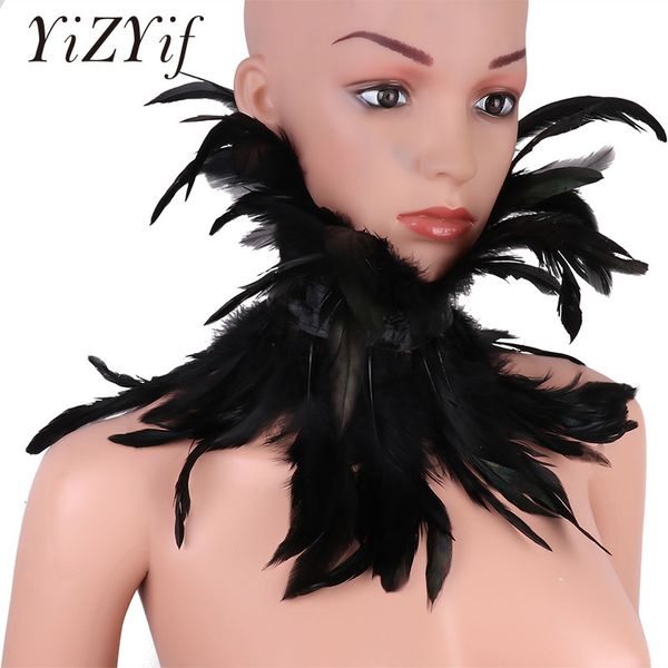 yizyif victorian gothic natural feather collar choker shrug shawl shoulder wrap cape with ribbon ties for costume decoration, Blue;purple
yizyif victorian gothic natural feather collar choker shrug shawl shoulder wrap cape with ribbon ties for costume decoration, Blue;purple