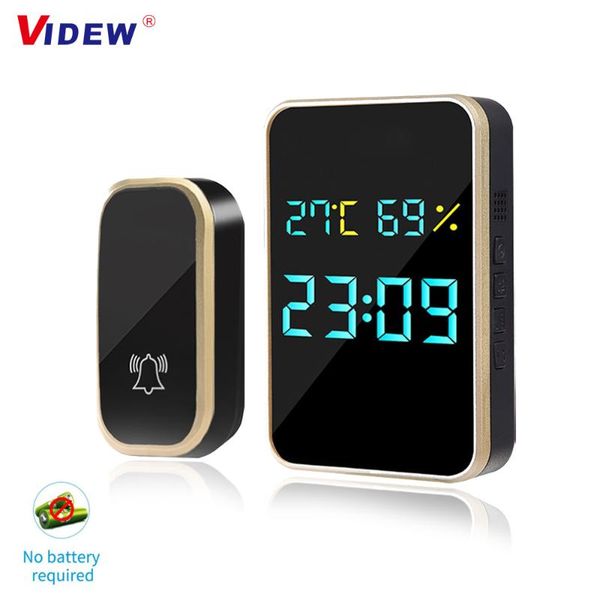 doorbells wireless doorbell digital smart self-powered home door bell waterproof with chime temperature humidity time display timbre
doorbells wireless doorbell digital smart self-powered home door bell waterproof with chime temperature humidity time display timbre