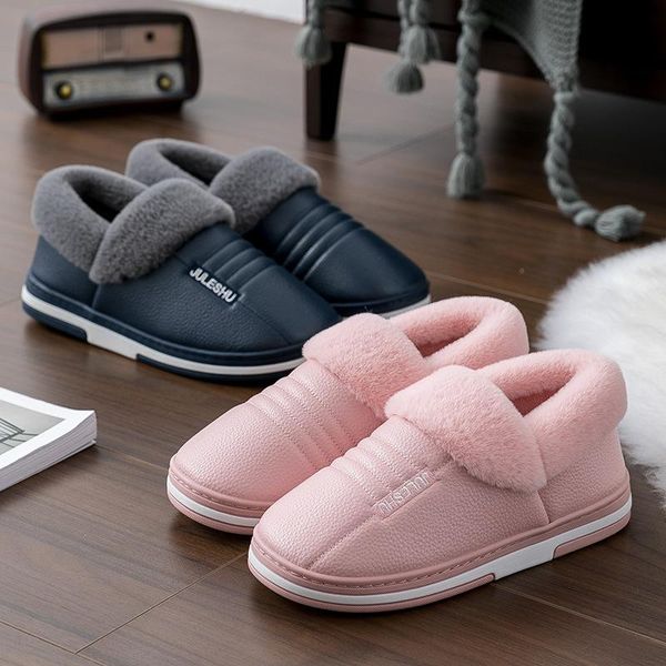 slippers winter warm pu waterproof women thick plush fluffy fur men indoor home flat cotton couple shoes furry bedroom, Black
slippers winter warm pu waterproof women thick plush fluffy fur men indoor home flat cotton couple shoes furry bedroom, Black