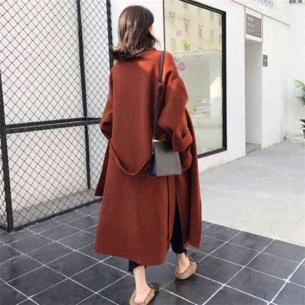 cashmere coat women's middle and long style 2021 autumn winter popular korean loose college fengsen department woolen, Black
cashmere coat women's middle and long style 2021 autumn winter popular korean loose college fengsen department woolen, Black
