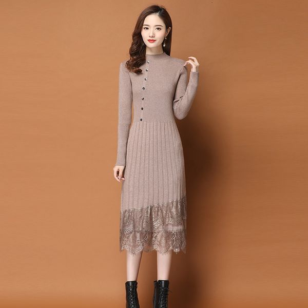 dress autumn shredded lace knitted or crocheted blouses women's high collar solid thin pullovers oversized sweater pull, Black;gray
dress autumn shredded lace knitted or crocheted blouses women's high collar solid thin pullovers oversized sweater pull, Black;gray