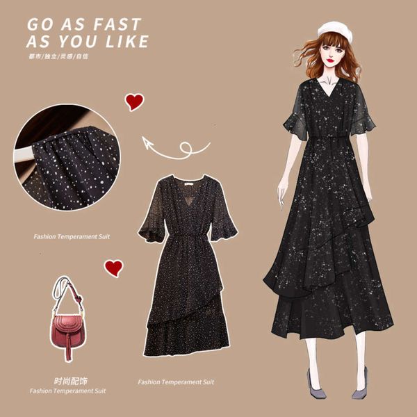 casual dresses dress summer large size women's fat sister foreign style cover meat reduce age show thin loose chiffon m7ax, Black;gray
casual dresses dress summer large size women's fat sister foreign style cover meat reduce age show thin loose chiffon m7ax, Black;gray