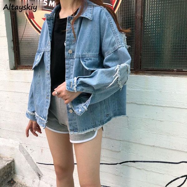 jacket women solid simple all-match holes turn-down collar pockets coats womens harajuku korean style bf loose coat women's jac, Black;brown
jacket women solid simple all-match holes turn-down collar pockets coats womens harajuku korean style bf loose coat women's jac, Black;brown