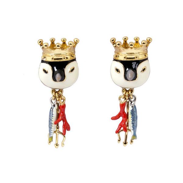 stud poseidon triton crown penguin fork hand-painted enamel glaze earrings ear clips jewelry for woman 2021 trend, Golden;silver
stud poseidon triton crown penguin fork hand-painted enamel glaze earrings ear clips jewelry for woman 2021 trend, Golden;silver