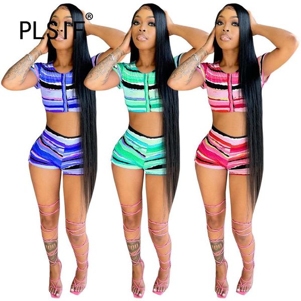 women's tracksuits european style striped print shorts set summer sleeveless 2 pieces crop and suits, Gray
women's tracksuits european style striped print shorts set summer sleeveless 2 pieces crop and suits, Gray