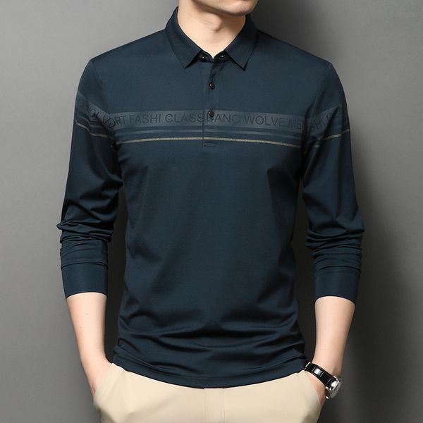 2021 spring and autumn t-shirt casual lapel long sleeve middle-aged loose men's bottoms, White;black
2021 spring and autumn t-shirt casual lapel long sleeve middle-aged loose men's bottoms, White;black