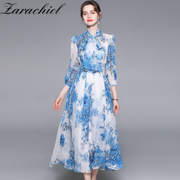 summer fashion runway vacation chiffon women beach bow collar blue floral print holiday party elegant long dress 210416, Black;gray
summer fashion runway vacation chiffon women beach bow collar blue floral print holiday party elegant long dress 210416, Black;gray