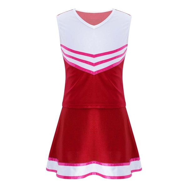 clothing sets kids girls cheerleader dance costume sleeveless crop with skirt set for school stage performance cosplay party dress up, White
clothing sets kids girls cheerleader dance costume sleeveless crop with skirt set for school stage performance cosplay party dress up, White