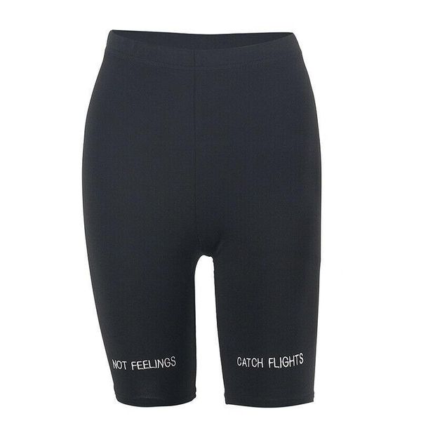 women's shorts women 2021 summer skinny stretch ladies causual high waist letters black above knee length, White;black
women's shorts women 2021 summer skinny stretch ladies causual high waist letters black above knee length, White;black
