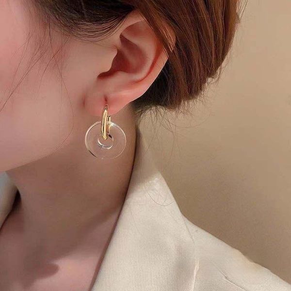 hoop & huggie minimalist transparent resin circle earring for women korea gold color hook round geometric earrings jewelry, Golden;silver
hoop & huggie minimalist transparent resin circle earring for women korea gold color hook round geometric earrings jewelry, Golden;silver