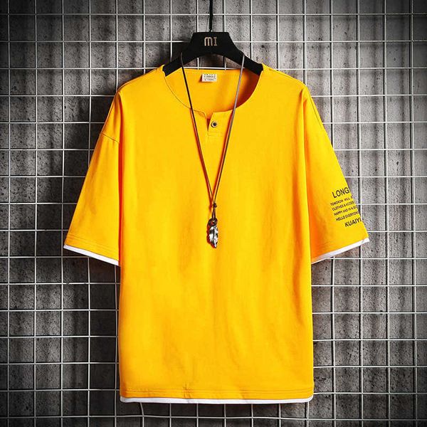 men's sports t-shirt loose fashion street hip hop round neck short sleeve men's shirt, White;black
men's sports t-shirt loose fashion street hip hop round neck short sleeve men's shirt, White;black