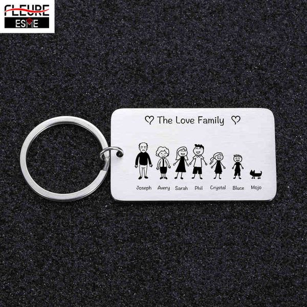 family love keychain customized name personalized keyring for him parents children present bag charm families member gift, Silver
family love keychain customized name personalized keyring for him parents children present bag charm families member gift, Silver