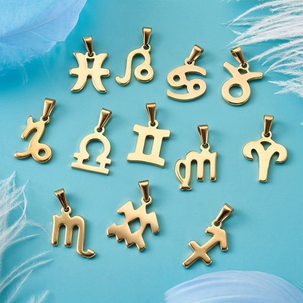 24pcs/box 304 stainless steel pendant charm 12 constellations 12 zodiac signs for jewelry making diy bracelet necklace craft, Bronze;silver
24pcs/box 304 stainless steel pendant charm 12 constellations 12 zodiac signs for jewelry making diy bracelet necklace craft, Bronze;silver