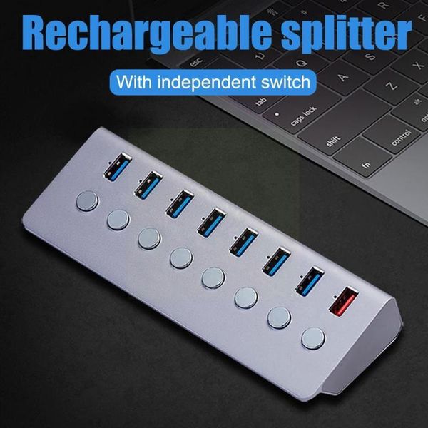hubs 1pc computer usb hub 7 ports splitter 3.0 extension on/off adapter with switches charging independent k8f0
hubs 1pc computer usb hub 7 ports splitter 3.0 extension on/off adapter with switches charging independent k8f0