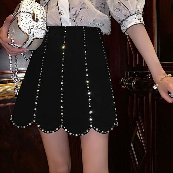 woman skirts 2021 fashion ladies a line mini skirt high waist crystal beading black dollskill mujer faldas
woman skirts 2021 fashion ladies a line mini skirt high waist crystal beading black dollskill mujer faldas