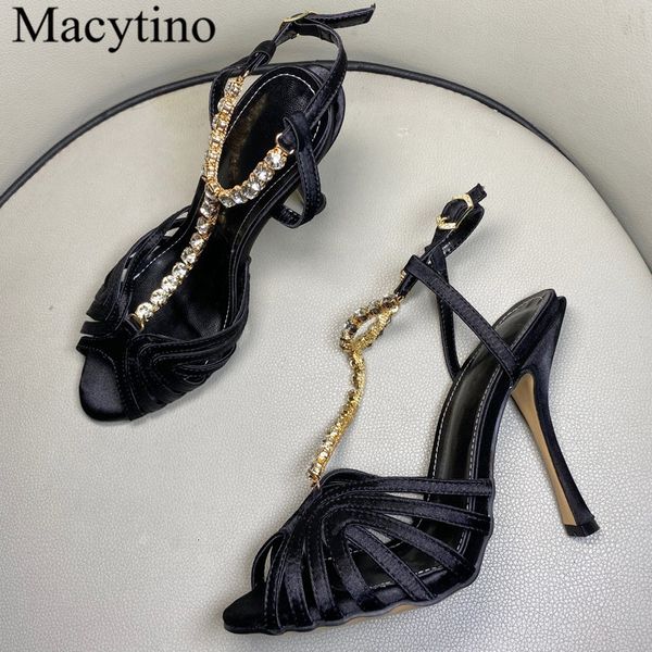 sandals black strappy crystal decor t-strap high heel shoes women's summer designer dress formal satin party 4lxt
sandals black strappy crystal decor t-strap high heel shoes women's summer designer dress formal satin party 4lxt