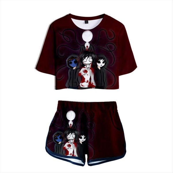 creepypasta 3d print two piece womens tracksuits set short sleeve crop shorts sweat suits women tracksuit outfits summer girl, Gray
creepypasta 3d print two piece womens tracksuits set short sleeve crop shorts sweat suits women tracksuit outfits summer girl, Gray