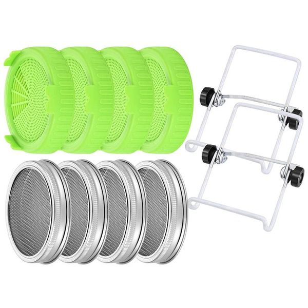 pieces sprouting lids plastic and strainer lid with 2 stands for 86 mm wide mouth mason canning jars kitchen storage & organization
pieces sprouting lids plastic and strainer lid with 2 stands for 86 mm wide mouth mason canning jars kitchen storage & organization