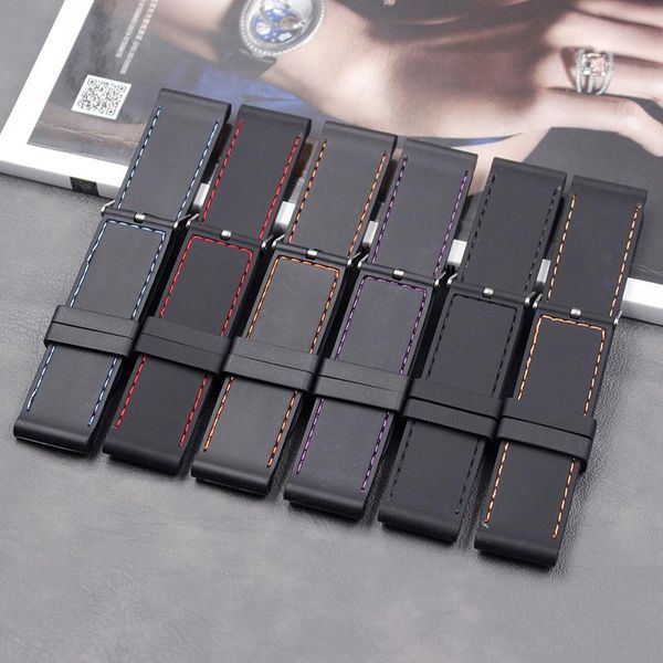 watch bands silicone strap men's matching butterfly buckle stainless steel 24mm ladies sports diving, Black;brown
watch bands silicone strap men's matching butterfly buckle stainless steel 24mm ladies sports diving, Black;brown
