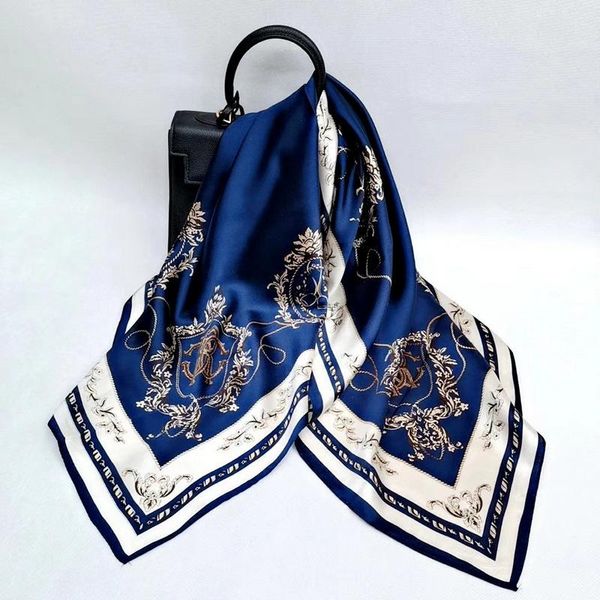 scarves real large square silk scarf fashion women big shawl hijab wrap head foulard ladies printing 110cm, Blue;gray
scarves real large square silk scarf fashion women big shawl hijab wrap head foulard ladies printing 110cm, Blue;gray