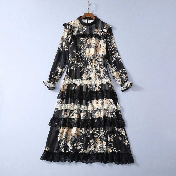 casual dresses for european spring and american women's clothing bud silk joining floral printing long sleeve fashion dress 1fy0, Black;gray
casual dresses for european spring and american women's clothing bud silk joining floral printing long sleeve fashion dress 1fy0, Black;gray