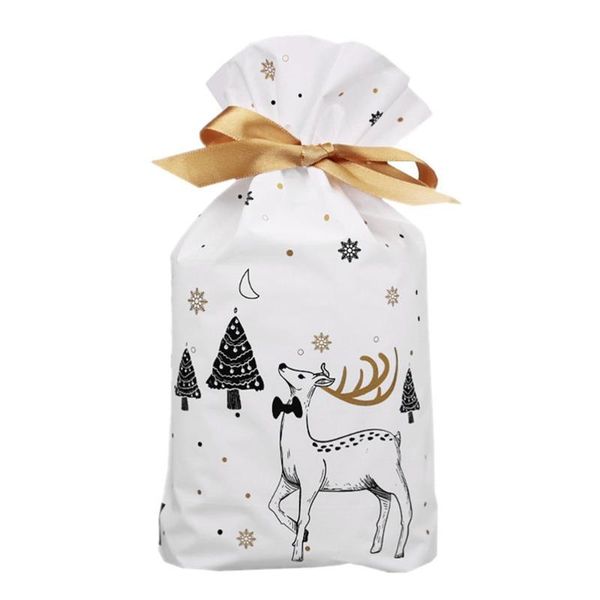 christmas decorations 1 set 50pcs themed design drawstring candy bag gift packing baking cake pouch (white black golden)
christmas decorations 1 set 50pcs themed design drawstring candy bag gift packing baking cake pouch (white black golden)