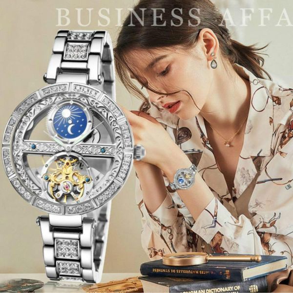 senors moon phase diamond carved hollow automatic mechanical watch female 147 business waterproof montre mecanique femme wristwatches, Slivery;brown
senors moon phase diamond carved hollow automatic mechanical watch female 147 business waterproof montre mecanique femme wristwatches, Slivery;brown