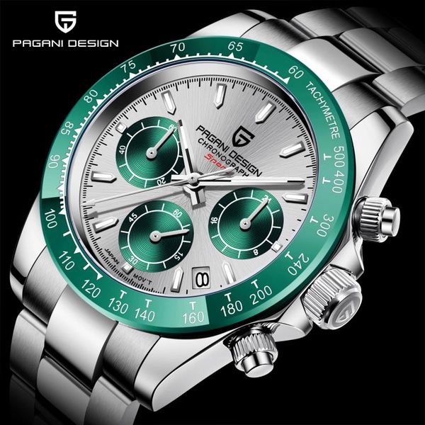 wristwatches pagani design fashion men sports watch1+3 chronograph quartz clock vk63 stainless steel waterproof wrist watch relogio masculin, Slivery;brown
wristwatches pagani design fashion men sports watch1+3 chronograph quartz clock vk63 stainless steel waterproof wrist watch relogio masculin, Slivery;brown