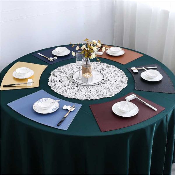 mats & pads table mat double-layer pu fan-shaped western waterproof and oil-proof other placemat
mats & pads table mat double-layer pu fan-shaped western waterproof and oil-proof other placemat