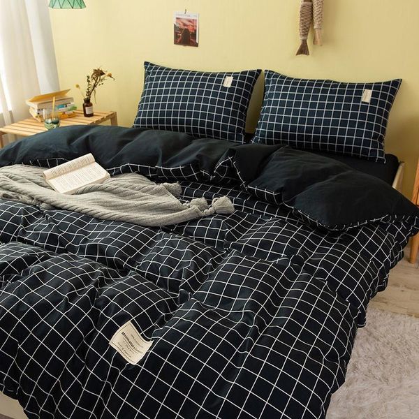 bedding sets nordic style simple washed cotton lattice 4-piece sheet quilt cover men's and women's single dormitory 3-piece set
bedding sets nordic style simple washed cotton lattice 4-piece sheet quilt cover men's and women's single dormitory 3-piece set