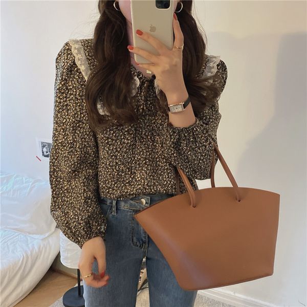 women's blouses & shirts summer elegance gentle soft sweet 2021 party florals korean casual femme chic prom lace skmt, White
women's blouses & shirts summer elegance gentle soft sweet 2021 party florals korean casual femme chic prom lace skmt, White