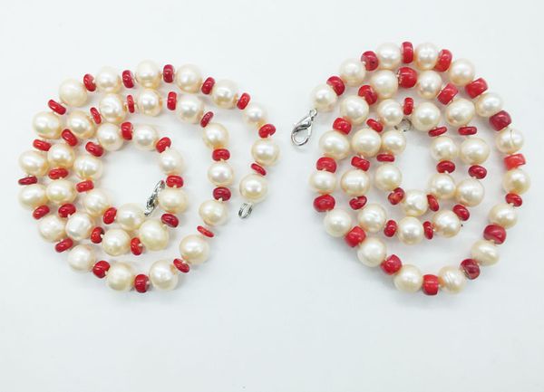 perfect 2pcs 10mm natural pink freshwater pearl, red coral, classic ladies necklace 19", Golden;silver
perfect 2pcs 10mm natural pink freshwater pearl, red coral, classic ladies necklace 19", Golden;silver
