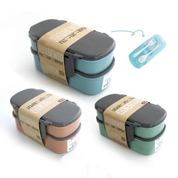 creative 800ml double layer microwave lunch box with ing liquid ice bento container fork and spoon dinnerware sets
creative 800ml double layer microwave lunch box with ing liquid ice bento container fork and spoon dinnerware sets
