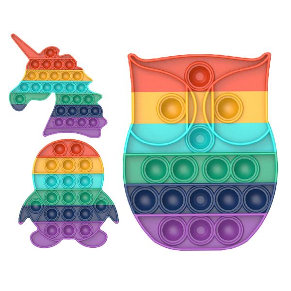 colorful push pops fidget bubble sensory squish stress reliever autism needs anti-stress pop-it rainbow toys for children
colorful push pops fidget bubble sensory squish stress reliever autism needs anti-stress pop-it rainbow toys for children