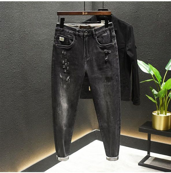 men's jeans sq10439 fashion 2021 runway luxury european design party style clothing, Blue
men's jeans sq10439 fashion 2021 runway luxury european design party style clothing, Blue
