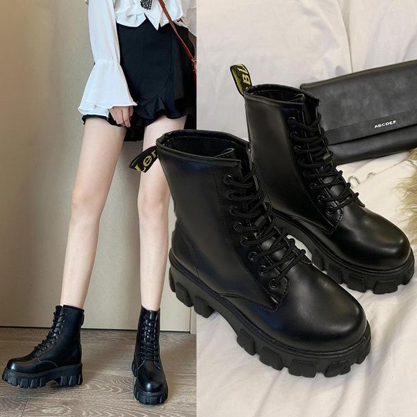 boots fashion women's high platform ankle chunky women leather motorcycle ladies 2021 size 35-40, Black
boots fashion women's high platform ankle chunky women leather motorcycle ladies 2021 size 35-40, Black