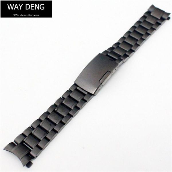 watch bands way deng - black stainless steel watchband arc end connector band strap bracelet 18mm 20mm 22mm y069, Black;brown
watch bands way deng - black stainless steel watchband arc end connector band strap bracelet 18mm 20mm 22mm y069, Black;brown