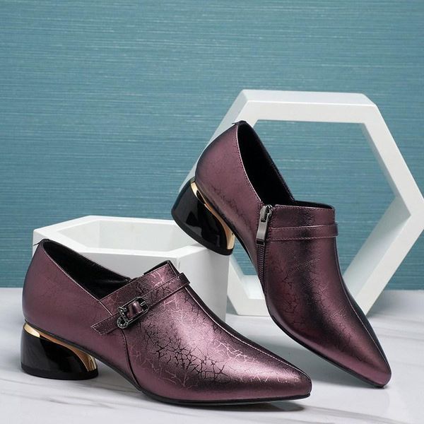dress shoes 2021 autumn chunky pointed leather large fashion semi-high heeled women's, Black
dress shoes 2021 autumn chunky pointed leather large fashion semi-high heeled women's, Black