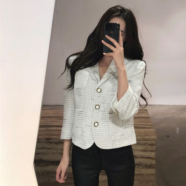 suit autumn chic fashion temperament literary straight suit jacket women long sleeve single breasted blazer, White;black
suit autumn chic fashion temperament literary straight suit jacket women long sleeve single breasted blazer, White;black