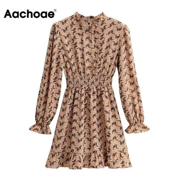 women a line ruffles mini dresses vintage printed elastic waist elegant long sleeve ladies casual dress 210413, Black;gray
women a line ruffles mini dresses vintage printed elastic waist elegant long sleeve ladies casual dress 210413, Black;gray