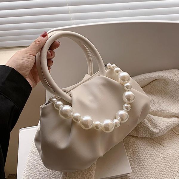 evening bags solid color pleated pearl tote bag 2021 summer pu leather women's designer handbag small shoulder messenger
evening bags solid color pleated pearl tote bag 2021 summer pu leather women's designer handbag small shoulder messenger